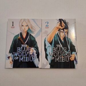 The Blue‎ Wolves of Mibu Vol 1 & 2 Manga Set Tsuyoshi Yasuda English Samurai